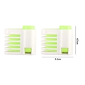 Green and white bread slicer tool for even cake layering and slicing, 5.2cm width - Cake Slicer Fixator / Green
