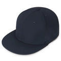 Gorra hip-hop azul marino de ala plana con orificios de ventilación cortados con láser - Elástico 57-58 / Azul marino