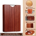 Solid ebony wood cutting board with rounded handle and natural brown wood grain texture - High Cost-Performance Solid Wood / 40*28*2.5cm