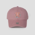 Casquette de baseball rose de style chinois avec broderie et large bord pare-soleil - M (56-58cm) / Rose