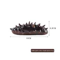 Realistic brown sea cucumber model 11cm length for seafood display or prop - Medium Sea Cucumber