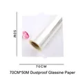 Rotolo di carta cellophane trasparente antipolvere per fiori, larghezza 70cm e 50m - Rotolo di Cellophane Trasparente 4.7 Seta / 70cm di Larghezza 50m/Rotolo
