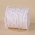 Spool of 0.8mm white nylon cord for handmade jewelry and pendant necklaces - White