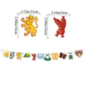 Oktoberfest party banner with beer mugs and pretzels icons on white background - Oktoberfest Garland