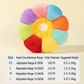 Guida alle taglie del collare a girasole per animali con circonferenza testa regolabile - XS / Arcobaleno