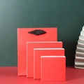 Red paper jewelry gift bag and matching floating film display boxes in three sizes - Small Handbag (12.4*9.3*4) / Red