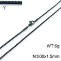 Black 1.5mm Snake Chain (KN203744-Z)