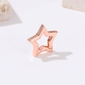 Star shaped jewelry spring clasp accessory in elegant rose gold finish for DIY - Smooth Star (H-9193) / Rose Gold