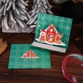 Detailed 3D Christmas card with green pop-up tree and gold foil Merry Christmas text - Christmas Hut
