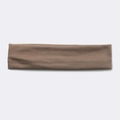 Breathable brown cotton sports headband for outdoor running and sweat absorption - Dark Camel