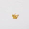 Polished golden butterfly birthstone charm pendant with detailed metallic texture finish - Butterfly Pendant