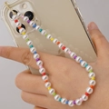 Lanière de téléphone faite à la main avec perles acryliques colorées et perles de nacre - ZSZC20-Style Perle Classique Perles Colorées