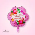 20 inch flower shaped foil balloon with Feliz Día mamá Spanish Mother's Day design - Spanish Mother's Day #7