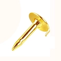 Golden metal butterfly pin back with sharp T-shaped needle for DIY jewelry making - Iron Tie Tack Pin (Gold)