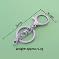 Light purple matte finish lobster clasp keychain swivel hook diy jewelry accessory - Standard / Light Purple