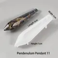 Vue détaillée du moule en silicone pour pendule hexagonal avec finition en résine - Pendule No. 11