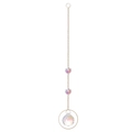 AB color suncatcher with gold chain and faceted crystal ball pendant decoration - Gold Pendant - 30mm Ball