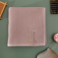 Absorbent dusty rose waffle weave cotton towel with minimalist Zen style woven label - 70*140cm (Bath Towel) / Lotus root pink