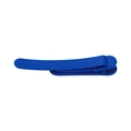 Blue soft silicone automatic page-following bookmark with a matte finish and spring clip - 【Blue】