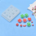 Multi-cavity rose flower silicone mold for handmade soap, fondant cake and DIY candles - 11-Cavity Rose & Heart Style