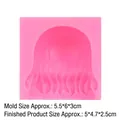 Stampo in silicone rosa per capelli statuine Medusa 5,5x6x3cm modello 17-448 - Stile 3 / Rosa