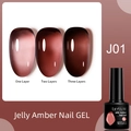 Esmalte gel ámbar LILY'CUTE J01 7ml con efecto degradado de 1 a 3 capas de color - Ámbar-J01