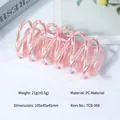 Pink pearlescent mermaid hair claw clip made of durable PC plastic 105mm 21g - Jelly Pink-TCB-966