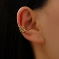 Retro gothic skull hand ear cuff in golden finish for women's halloween style - Antique Gold (13)
