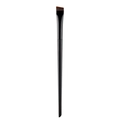 Professional angled eyebrow and eyeliner brush with sharp synthetic bristles and black handle - Black Angled Eyebrow Brush