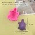 Makroansicht der 3D-Schildkröten-Silikonform für Schokoladenmousse und Fondant - Silikon / 6909-Rosa Hut Schildkröte