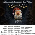 Christmas Santa Claus window sticker size guide for glass door festive decoration - 40*40cm