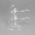 Transparent acrylic multi-layer display stand with curved arms for sunglasses and eyewear - Transparent 2 Layers
