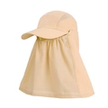Khaki outdoor sports sun hat with 360-degree face mask and breathable mesh fabric - Khaki (9269)