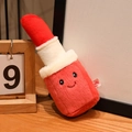 Cute red smiling lipstick plush toy doll with a soft texture for girls gift bag charm - Red / 12cm Pendant