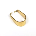 Chiusura a U in acciaio inossidabile dorato 18K per collane e componenti di gioielli - Oro 5*11mm