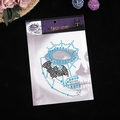 Halloween face gems with blue and black rhinestones in bat and spider web patterns - Blue & Black Spiderweb