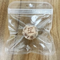 Single wooden date night dice in clear bag featuring food options like chicken and steak - Food A (OPP Bag)