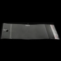 Transparent 6x14cm OPP self-adhesive bags for jewelry with hang hole and red seal - Clear Hole Bag 6*14CM (Approx. 100pcs)