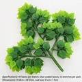 Artificial banyan leaves spray 68cm tall with 48 glue-coated green leaves 12 pack - Green Glue-coated Birch Leaf