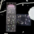 Detailed holographic butterfly elf stickers featuring laser silver stamping for journaling - Butterfly Elf