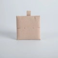 Light beige microfiber jewelry display insert card for earrings and necklace storage - 6*6cm / Nude Pink