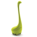 Funny green dinosaur-shaped silicone tea infuser strainer for loose leaf tea - Loch Ness Monster Green