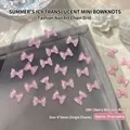 Fiocchi in resina rosa ciliegia traslucida per nail art, sacchetto da 50 pezzi per manicure - 50 Pezzi/Confezione / Rosa Sakura