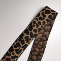 Elastic wig grip headband featuring a classic brown and black leopard print pattern - Width 3cm Length 58cm / Leopard Print