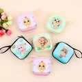 Cartoon animal coin purses with zipper and lanyard in various colors and designs - Square New Animal