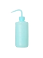 Flacon laveur 500ml bleu clair avec buse courbée et échelle pour nettoyage des cils - 500ml / Bleu