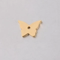 Dettaglio del ciondolo a farfalla dorata in acciaio inossidabile per gioielli fai da te - Piccola Farfalla Dorata (14.8x10.8mm)