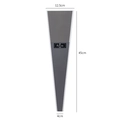Gray single flower bouquet sleeve in waterproof material for DIY floral packaging - Minimalist Label Single-Stem Bag (Light Gray)