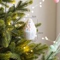 Pink cupcake foam Christmas tree ornament with glitter and colorful letter details - Macaron Cupcake [Style G]