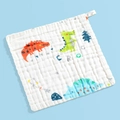 Soft 100% cotton gauze baby towel with colorful dinosaur and crocodile print - [little Dinosaur] / High-density 25*25cm [stretch Size]